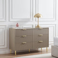Evie 6 Drawer Chest - Taupe