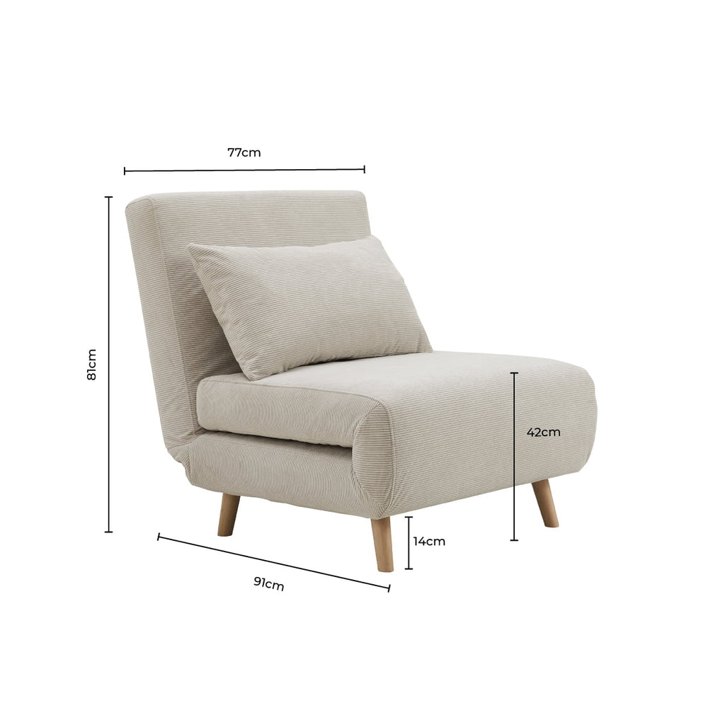 Seattle Single Click Clack Sofa Bed - Mauve