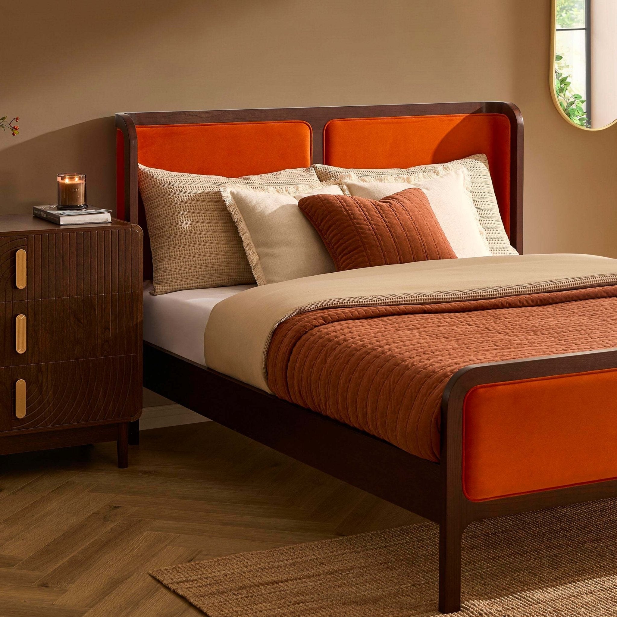Amsterdam Bed Frame - Bright Orange
