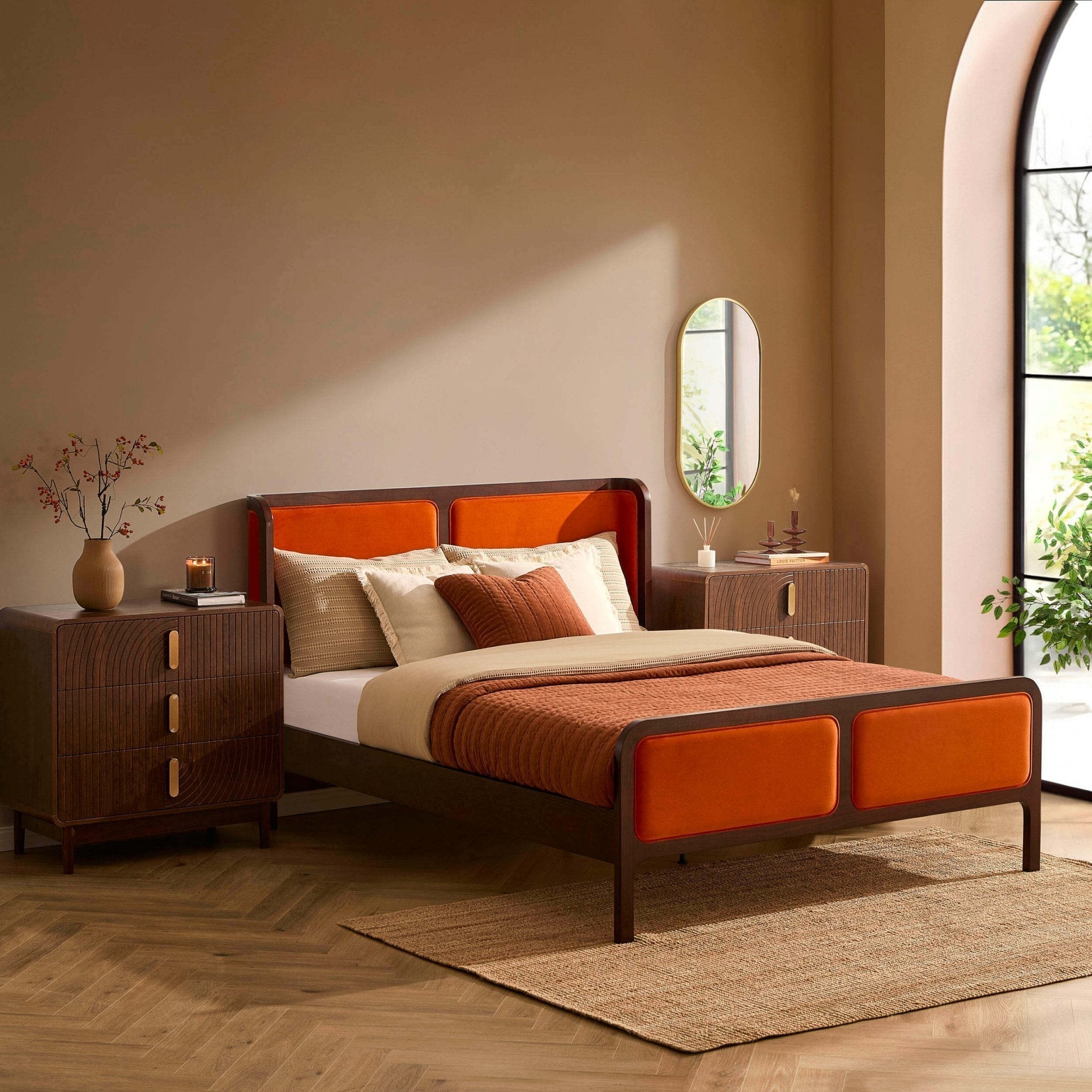 Amsterdam Bed Frame - Bright Orange