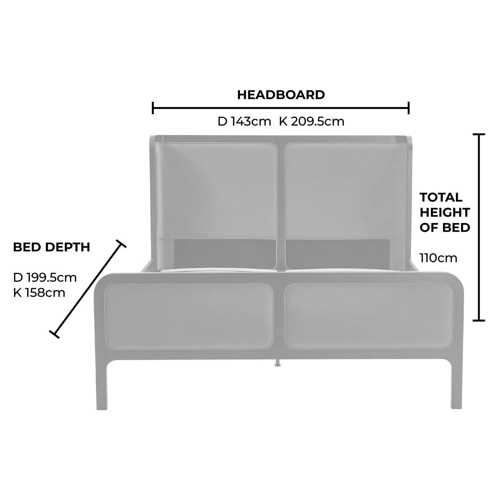 Amsterdam Bed Frame - Bright Orange