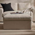 Antalya Storage Ottoman Pouffe - Sand Boucle