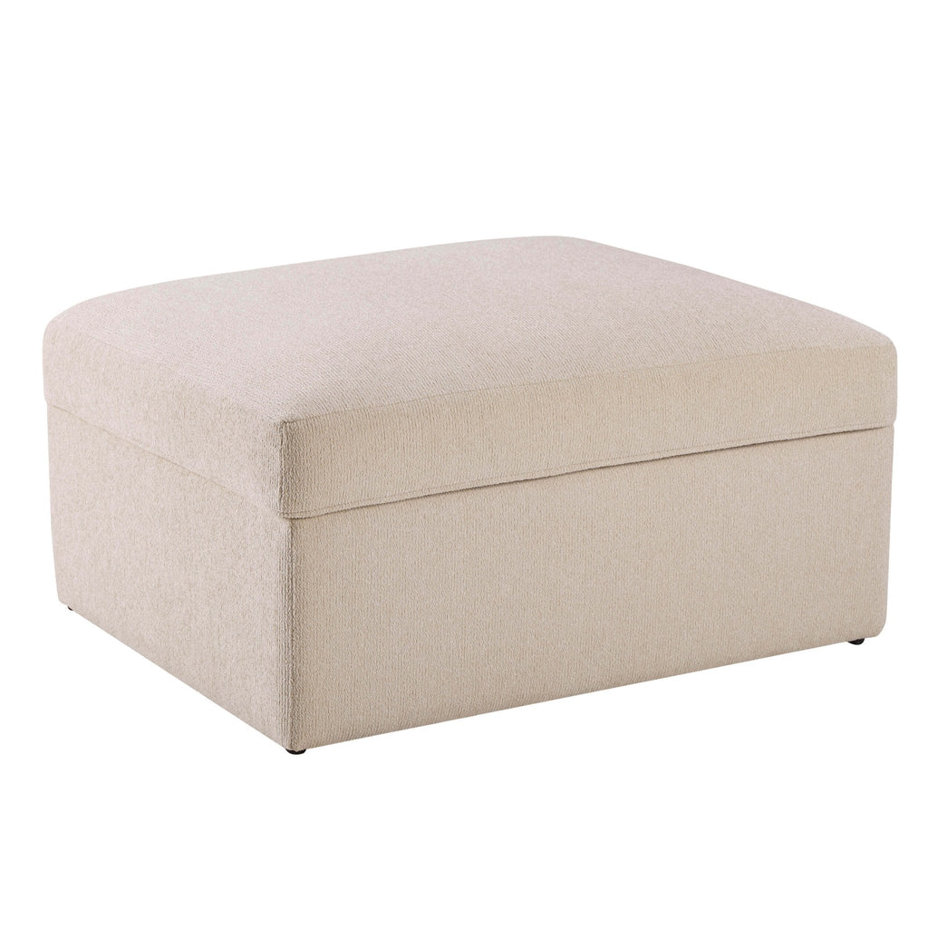 Antalya Storage Ottoman Pouffe - Sand Boucle