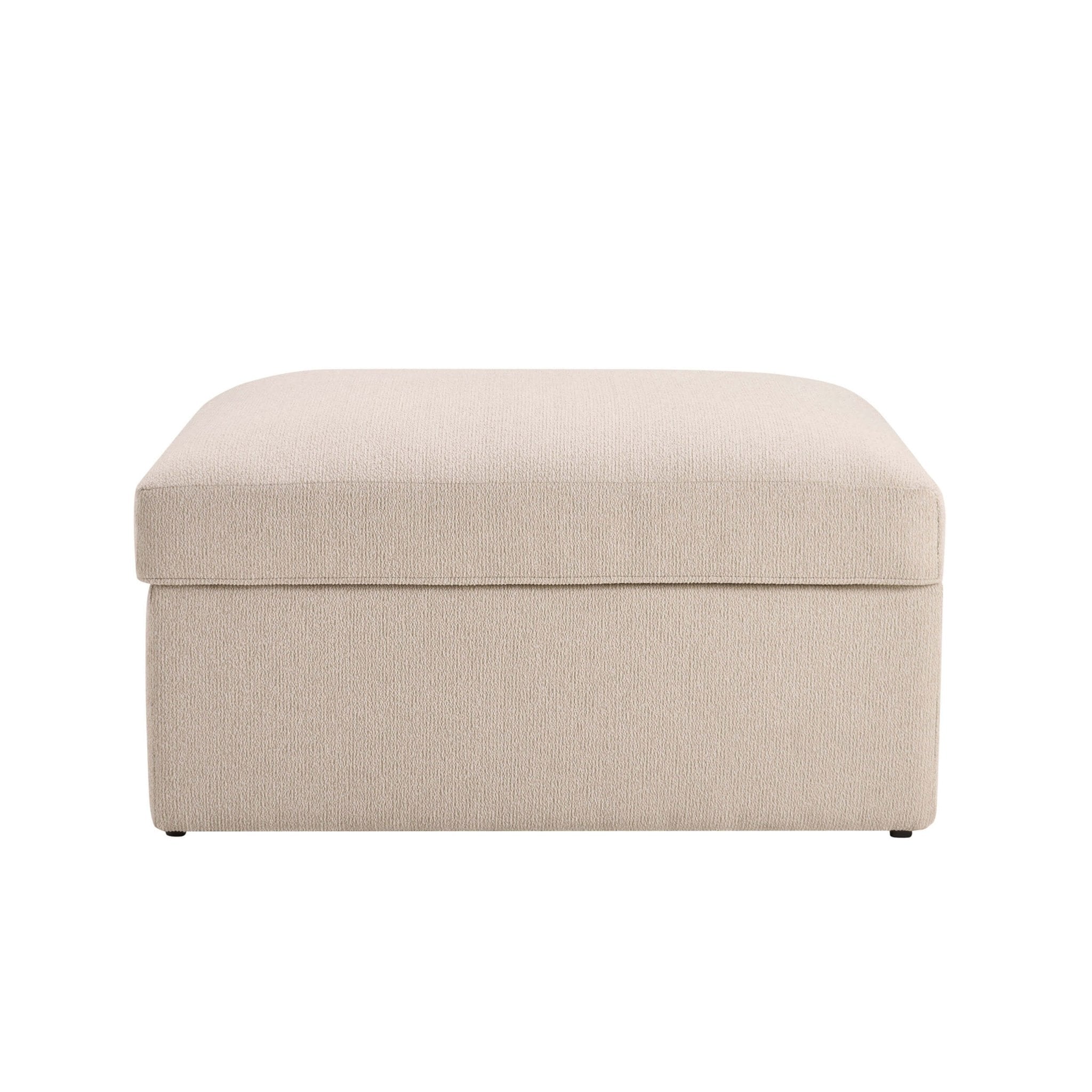 Antalya Storage Ottoman Pouffe - Sand Boucle