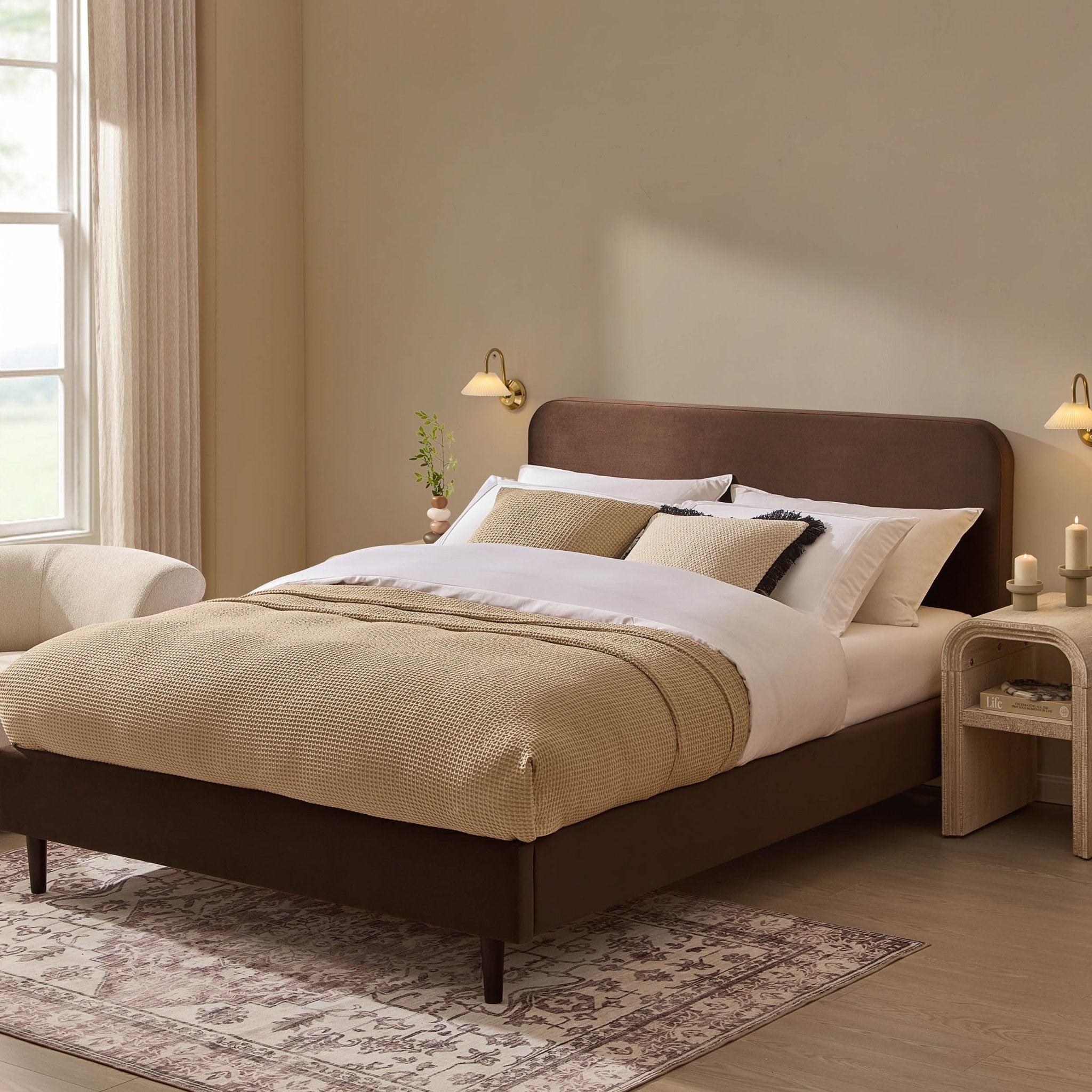 Ascot Bed Frame - Cappuccino