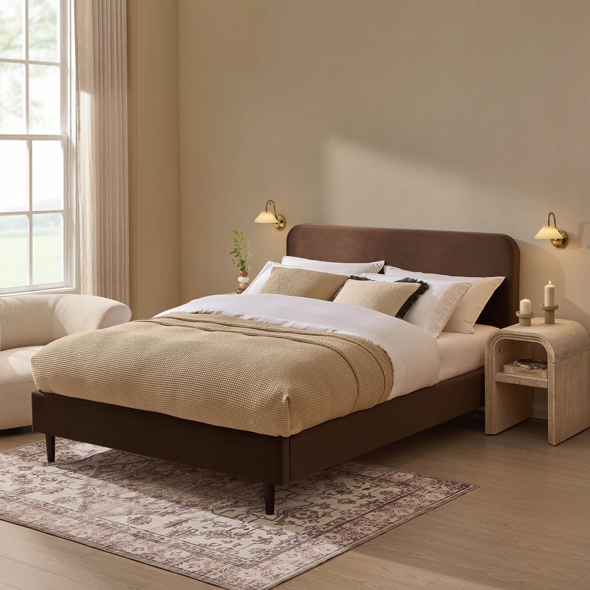 Ascot Bed Frame - Cappuccino
