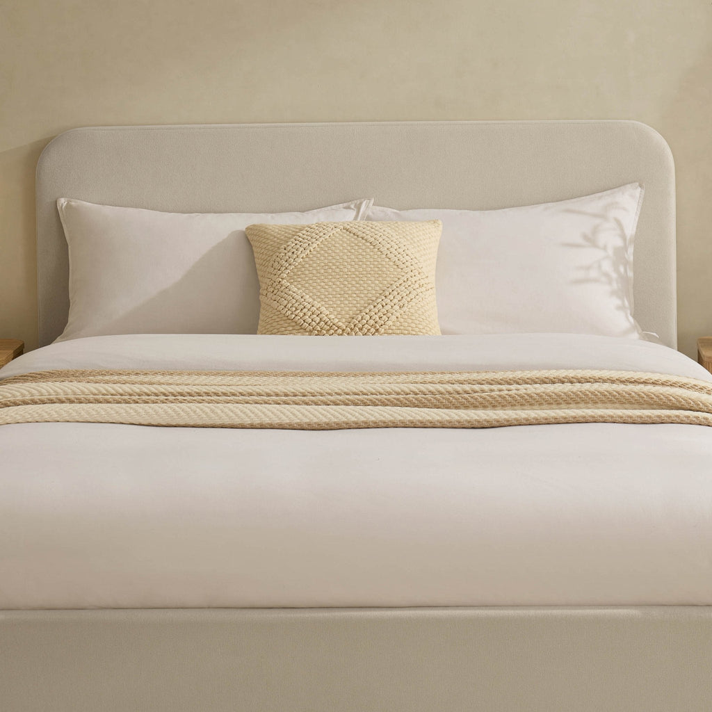 Ascot Henley Bed Frame - Cream Linen