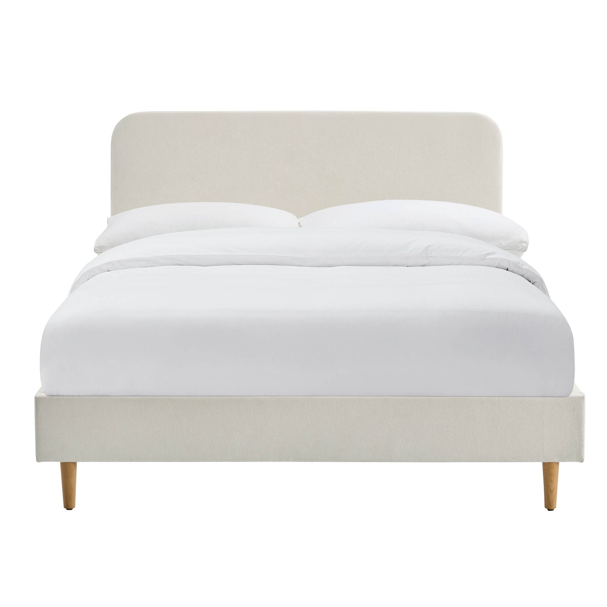 Ascot Henley Bed Frame - Cream Linen