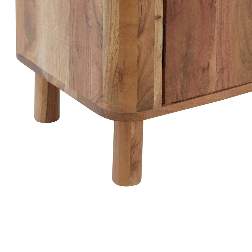 Avery Acacia Wood 3 Door Sideboard - Natural