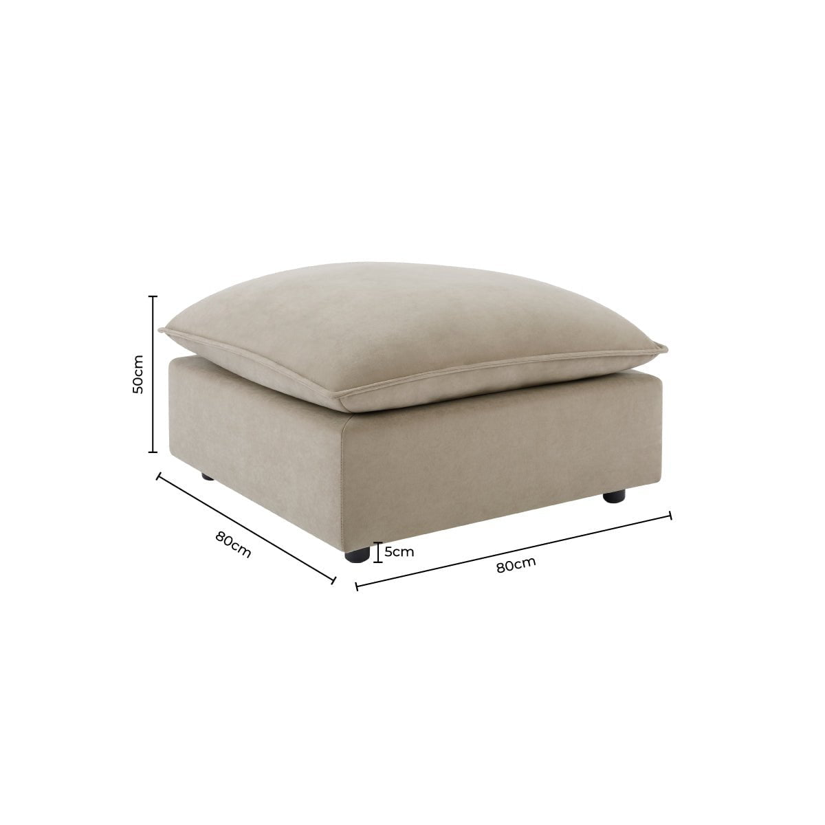 Boston Pouffe - Sand