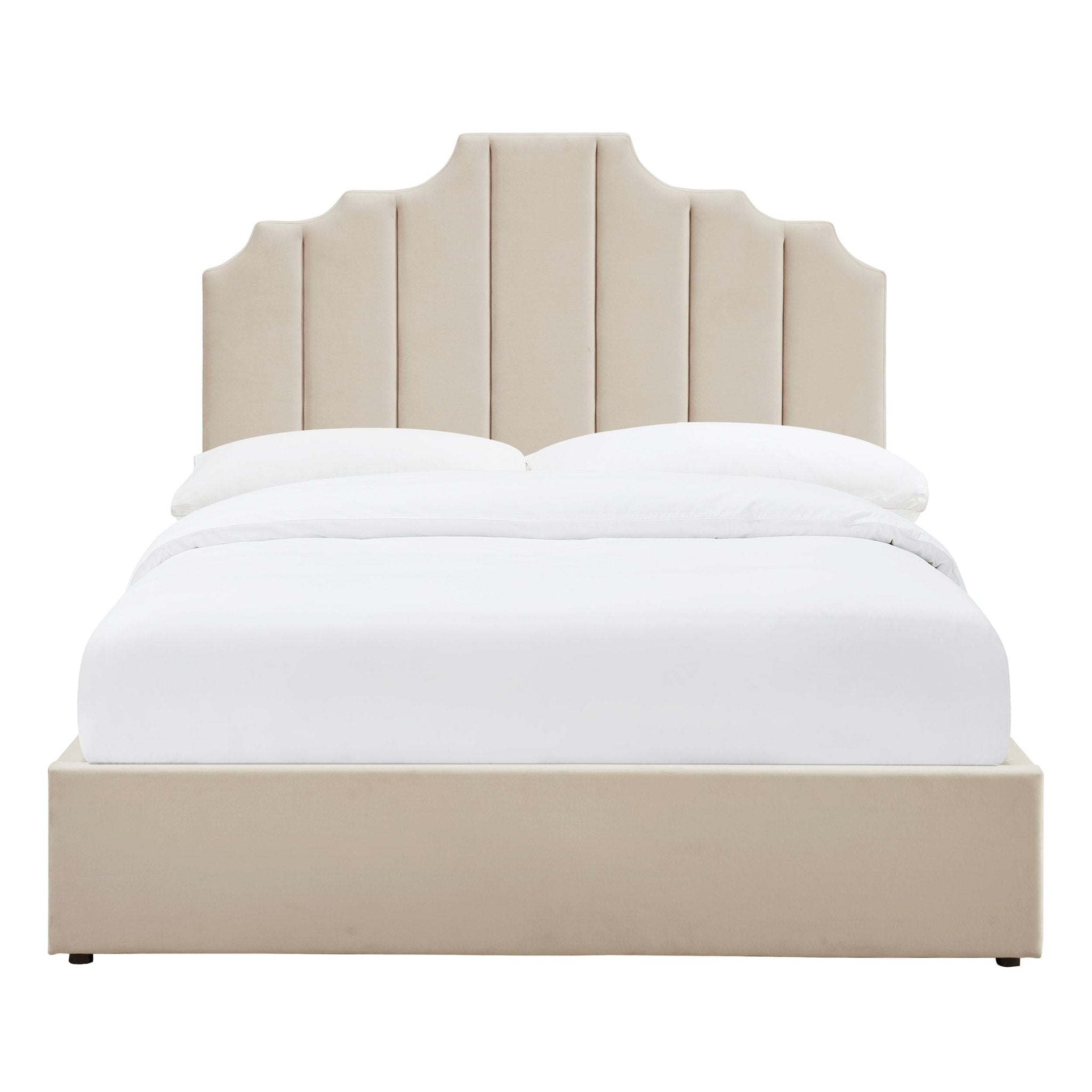 Bronte Ottoman Storage Bed - Ecru