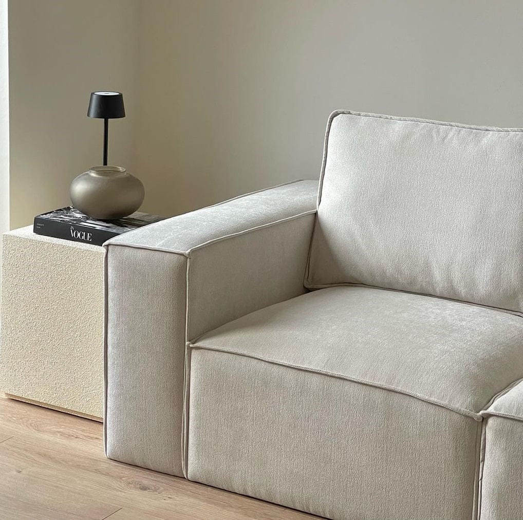 Brooklyn Small Right Hand L-Shape Sofa - Ivory