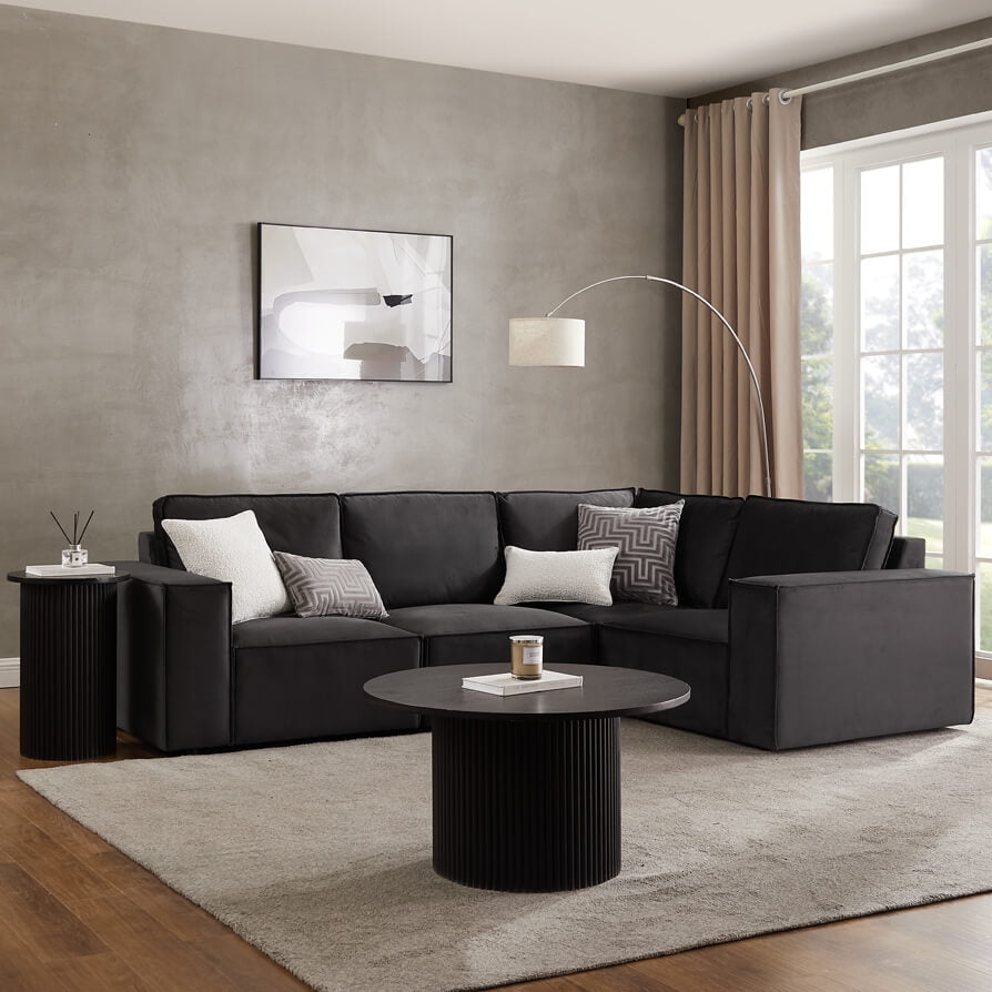 Brooklyn Large Right Hand Corner Sofa - Ink