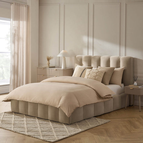 Cheshire Ottoman Storage Bed - Chenille Oatmeal