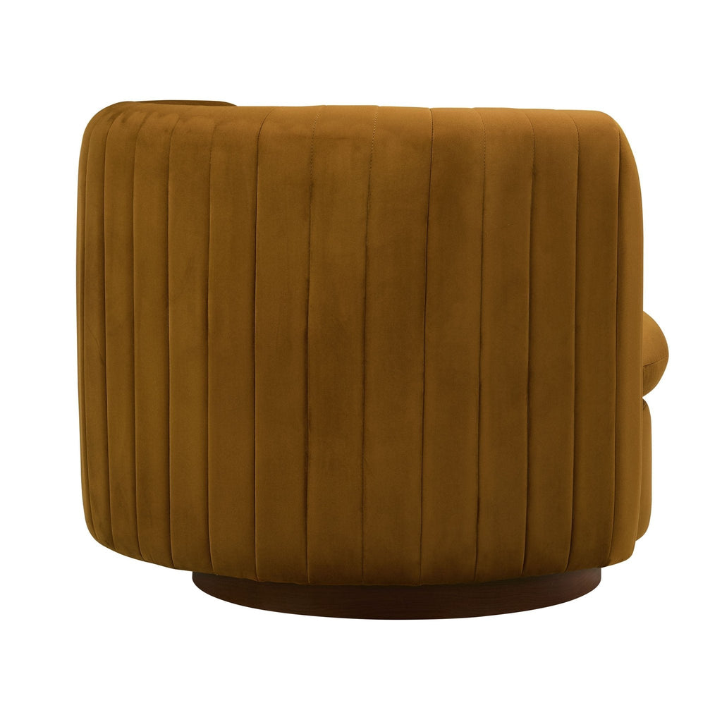 Daisy Round Accent Chair - Muted Gold