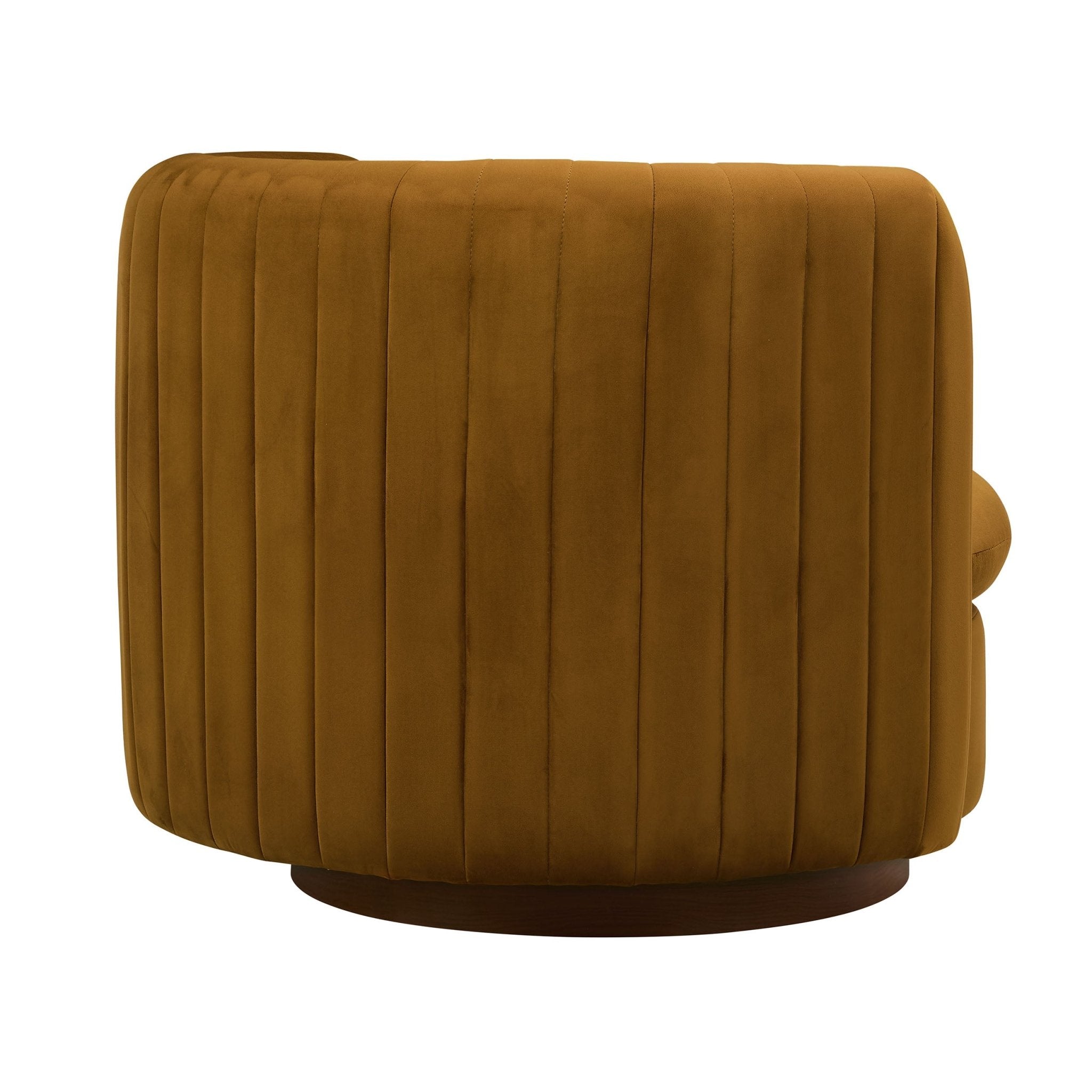 Daisy Round Accent Chair - Muted Gold