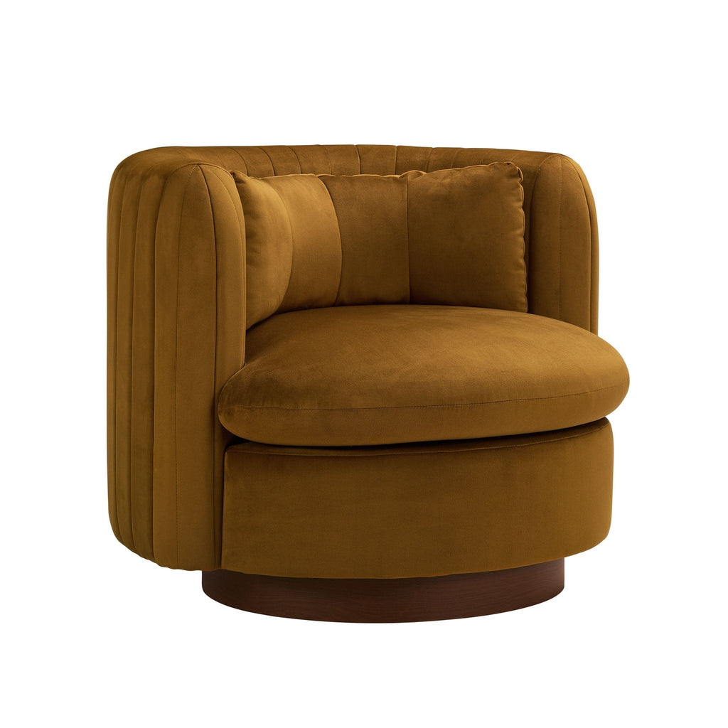 Daisy Round Accent Chair - Muted Gold