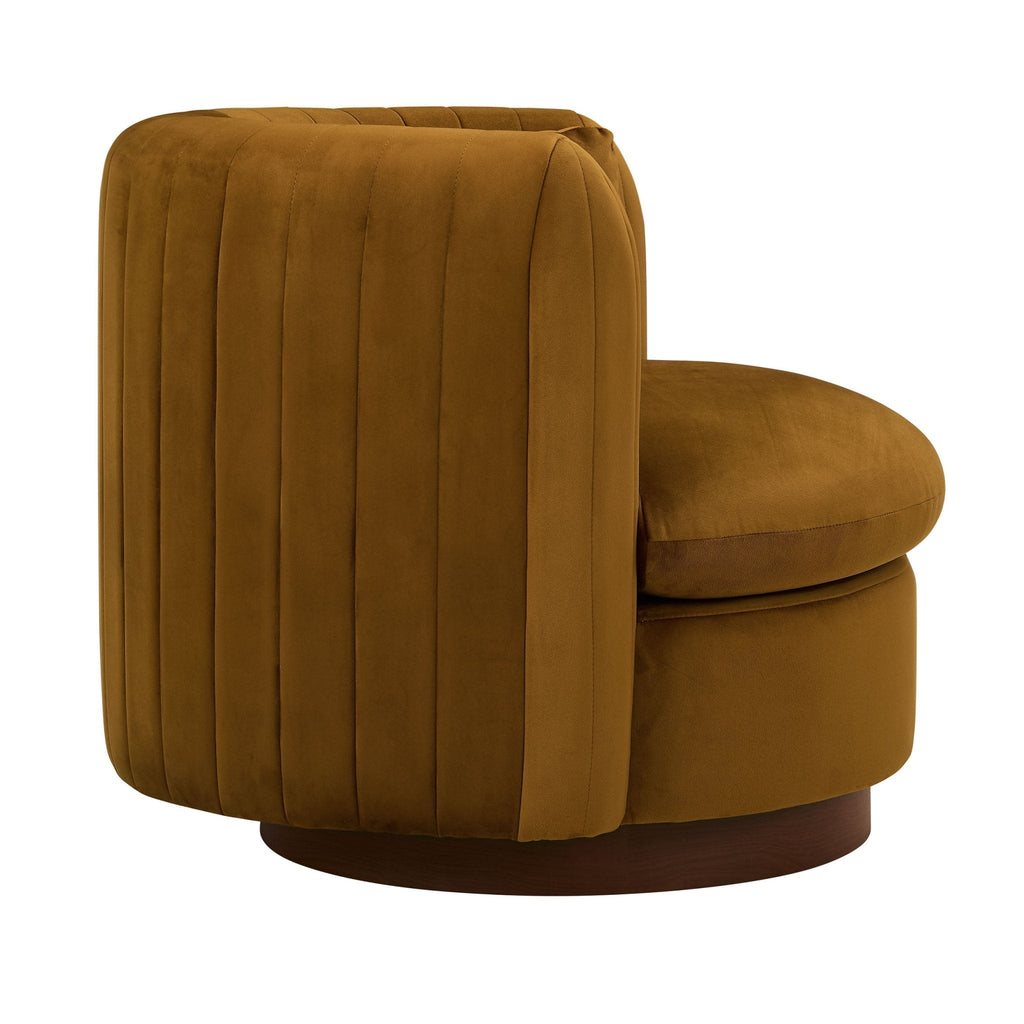 Daisy Round Accent Chair - Muted Gold
