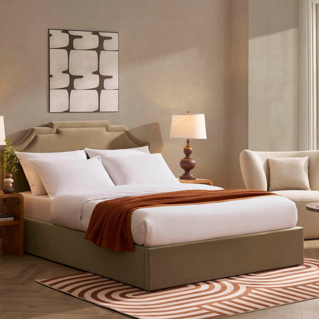 Delphi Ottoman Storage Bed - Latte