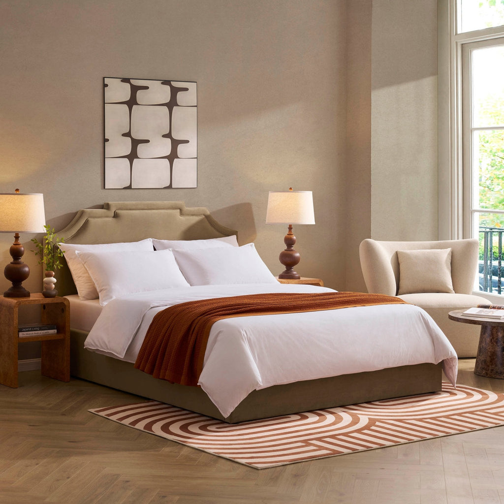 Delphi Ottoman Storage Bed - Latte