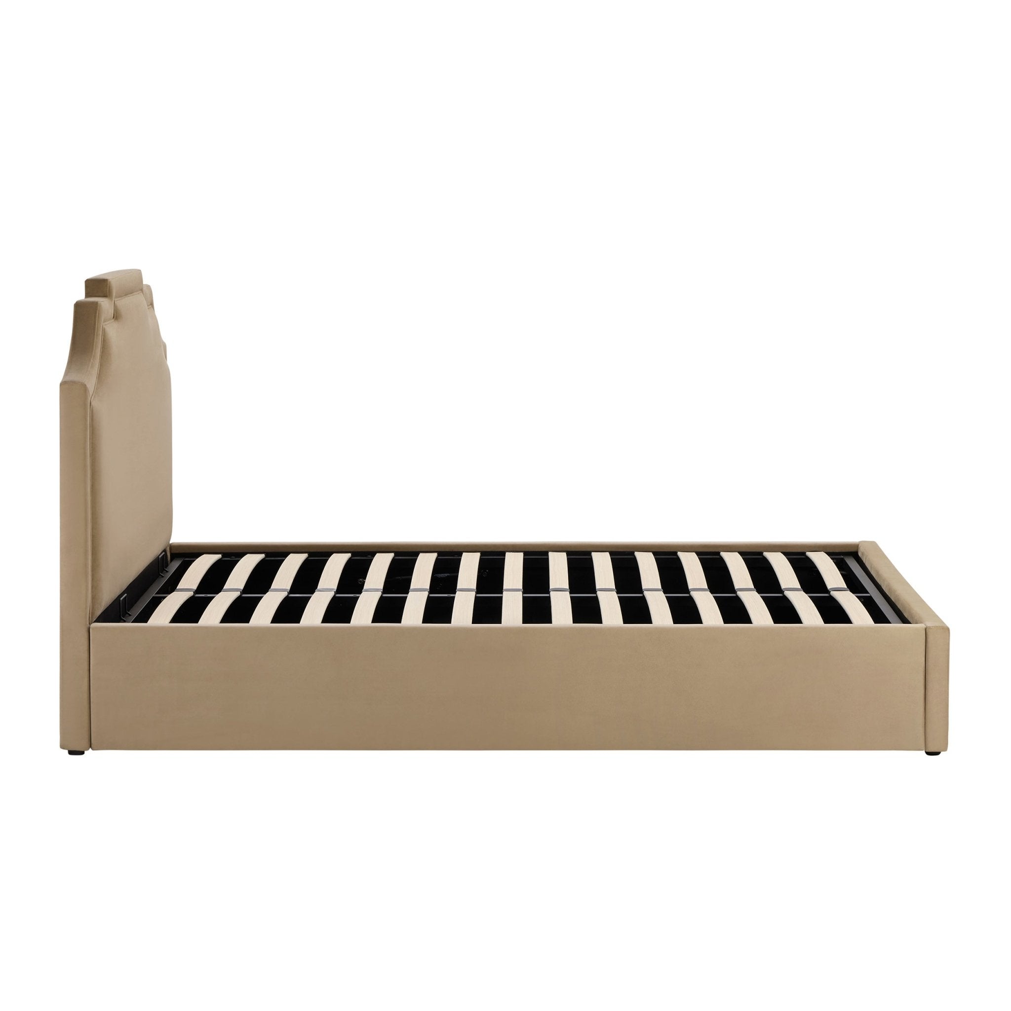 Delphi Ottoman Storage Bed - Latte