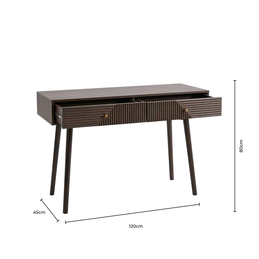 Dora Dressing Table Console - Walnut