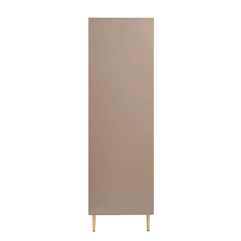 Evie 3 Door Wardrobe with Drawers - Taupe