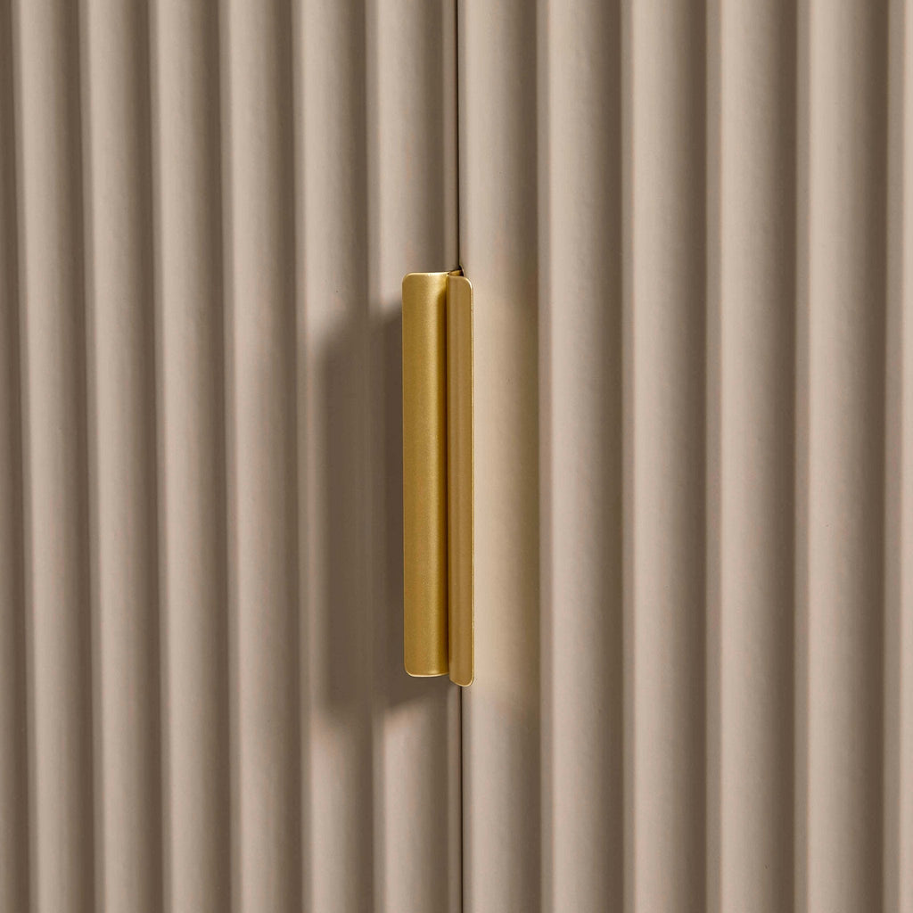 Evie 3 Door Wardrobe with Drawers - Taupe
