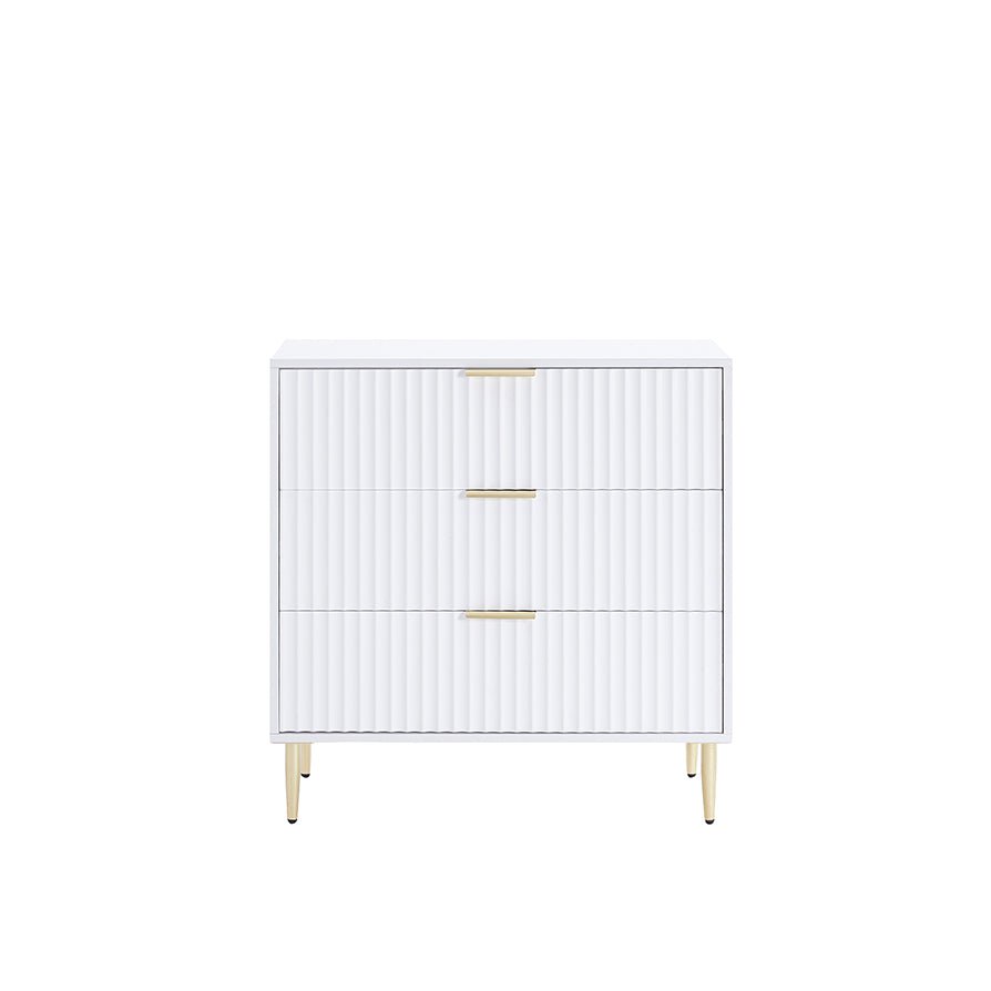 Evie 3 Drawer Chest - Warm White