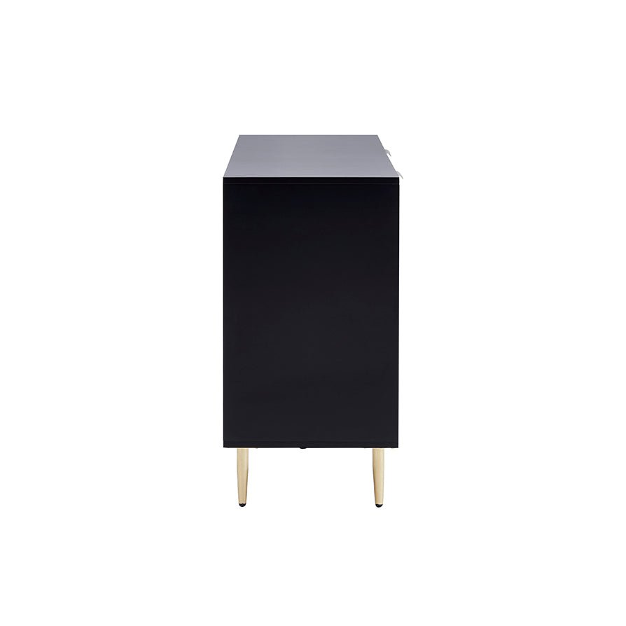 Evie 6 Drawer Chest - Black