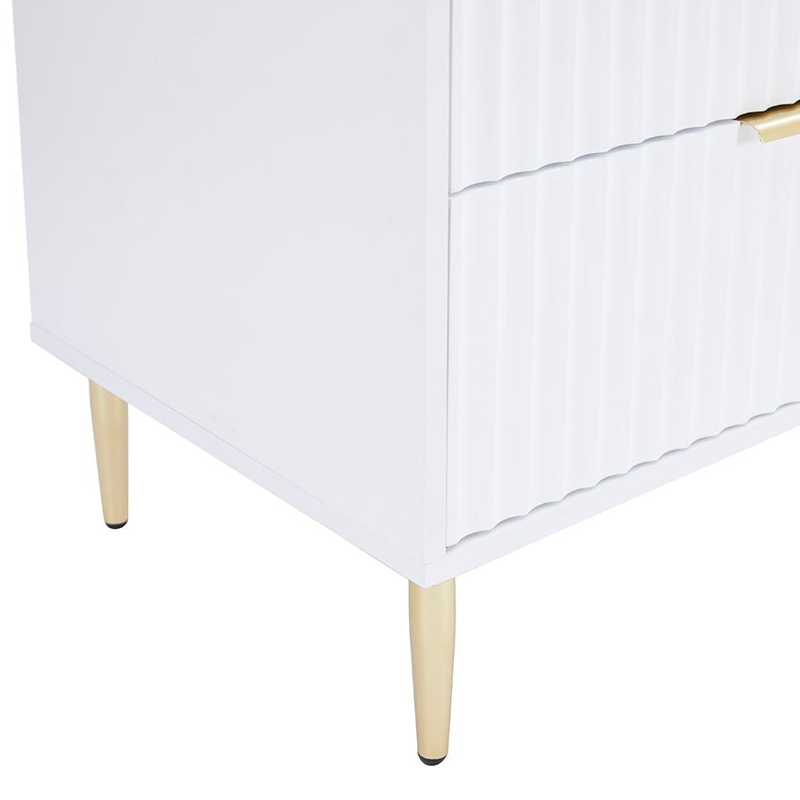 Evie 6 Drawer Chest - Warm White