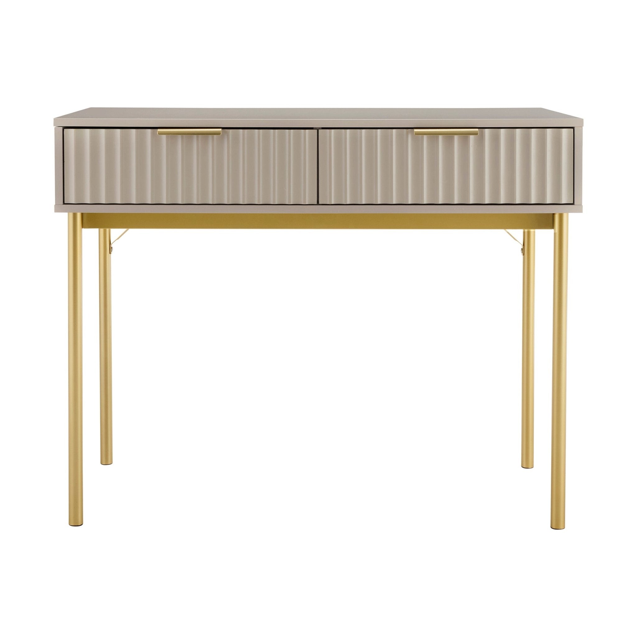 Evie Dressing Table Console - Taupe