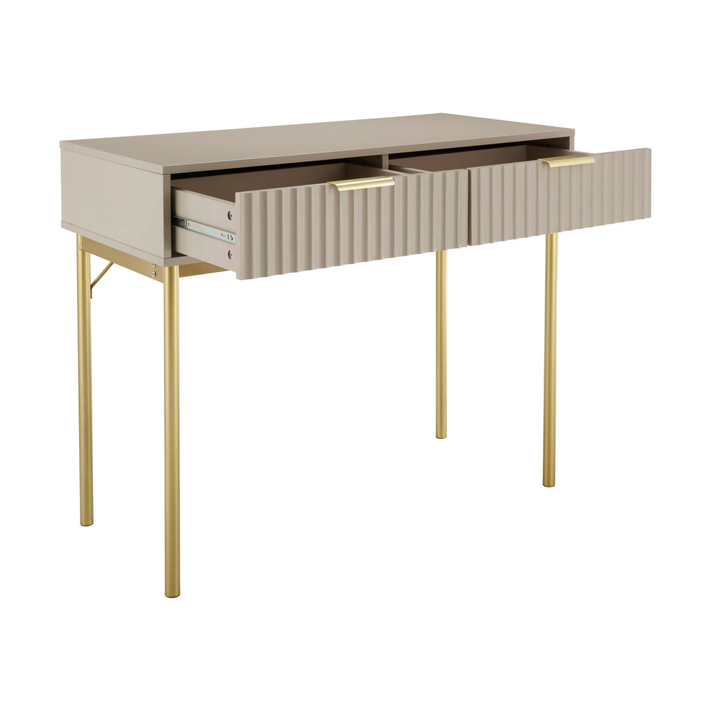 Evie Dressing Table Console - Taupe