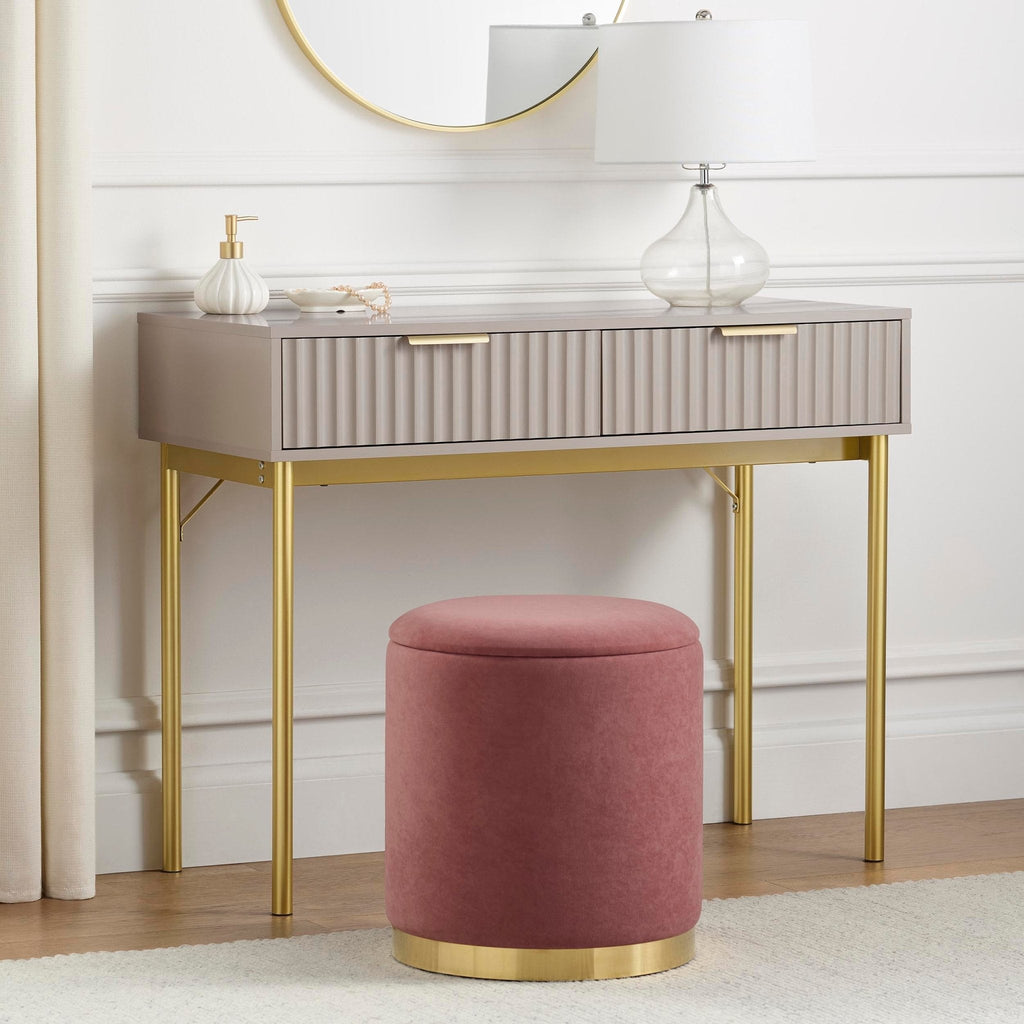 Evie Dressing Table Console - Taupe