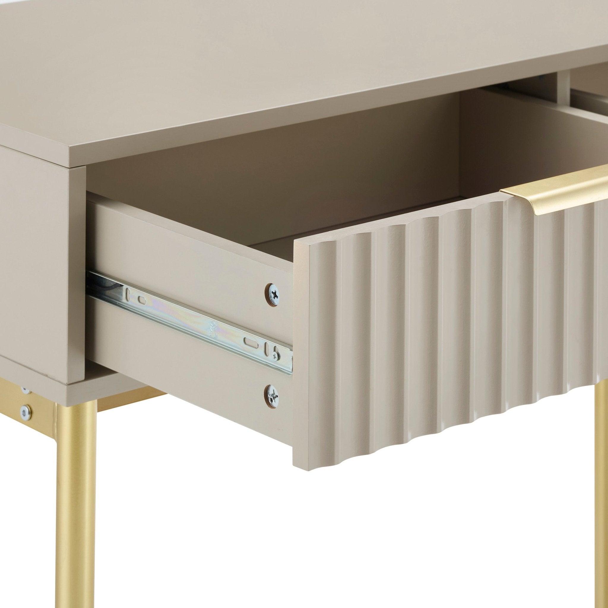 Evie Dressing Table Console - Taupe