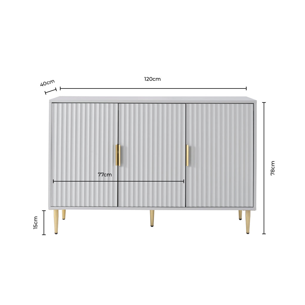 Evie Large Sideboard - Black