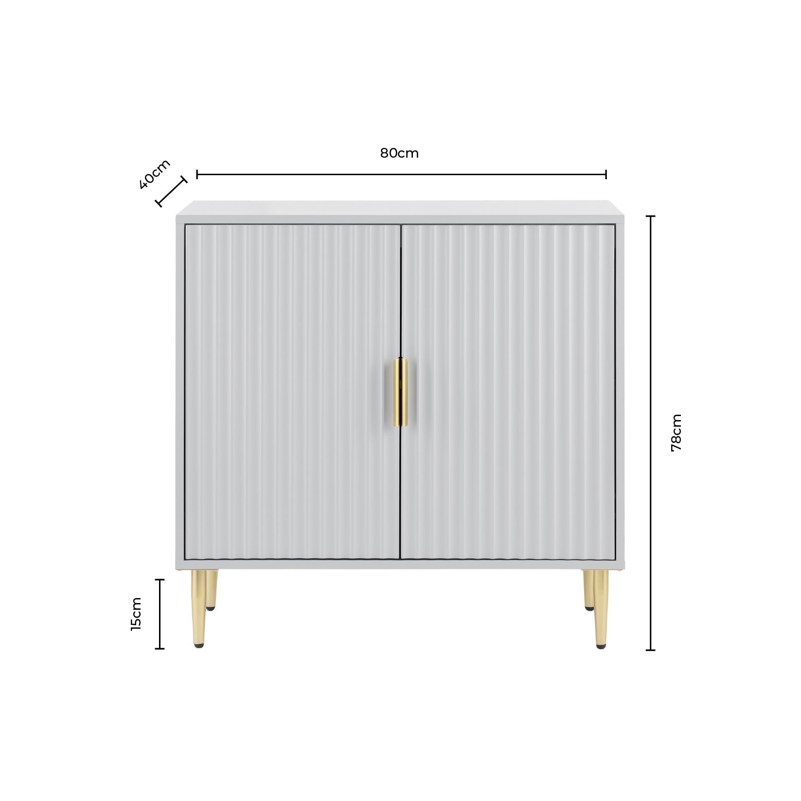 Evie Small Sideboard - Taupe