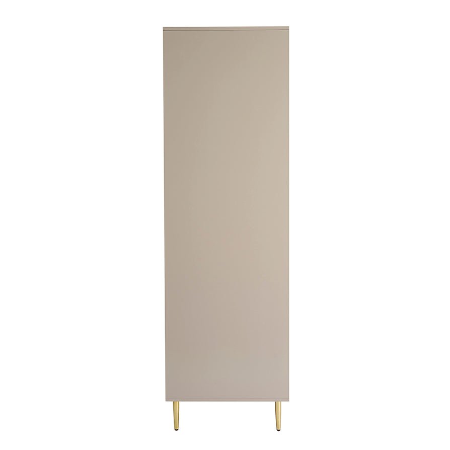 Evie 2 Door Wardrobe with Drawers - Taupe