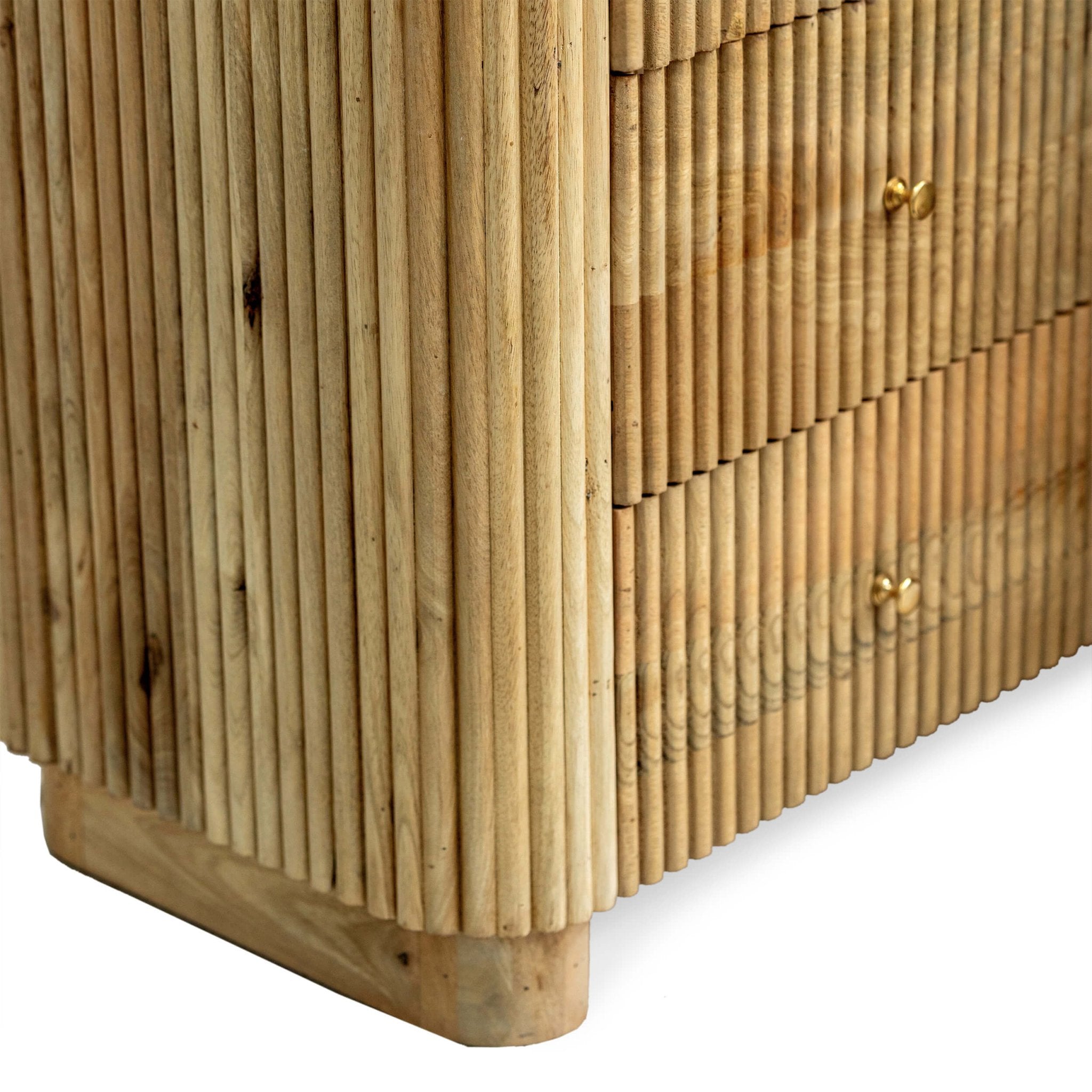 Finley Mango Wood 6 Drawer Chest - Natural