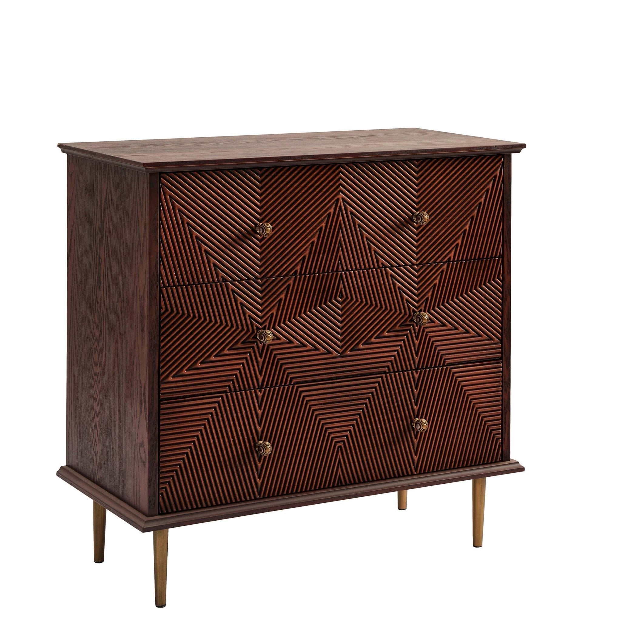 Georgie 3 Drawer Chest - Mahogany