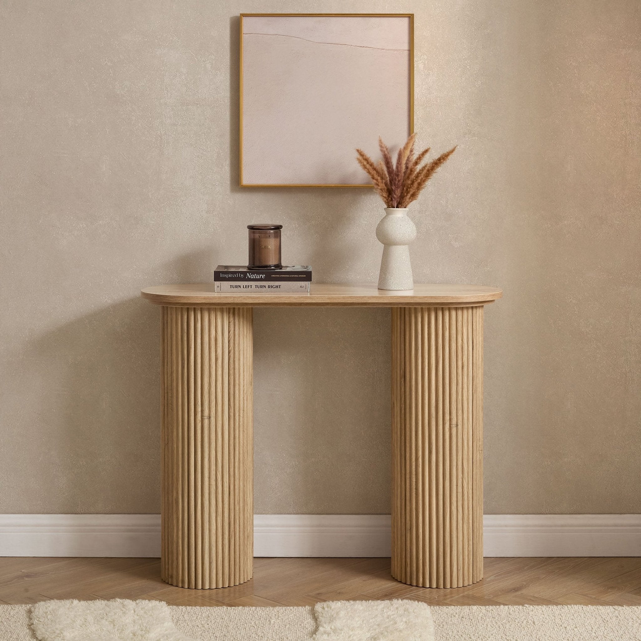 Hattie Console Table - Light Wood