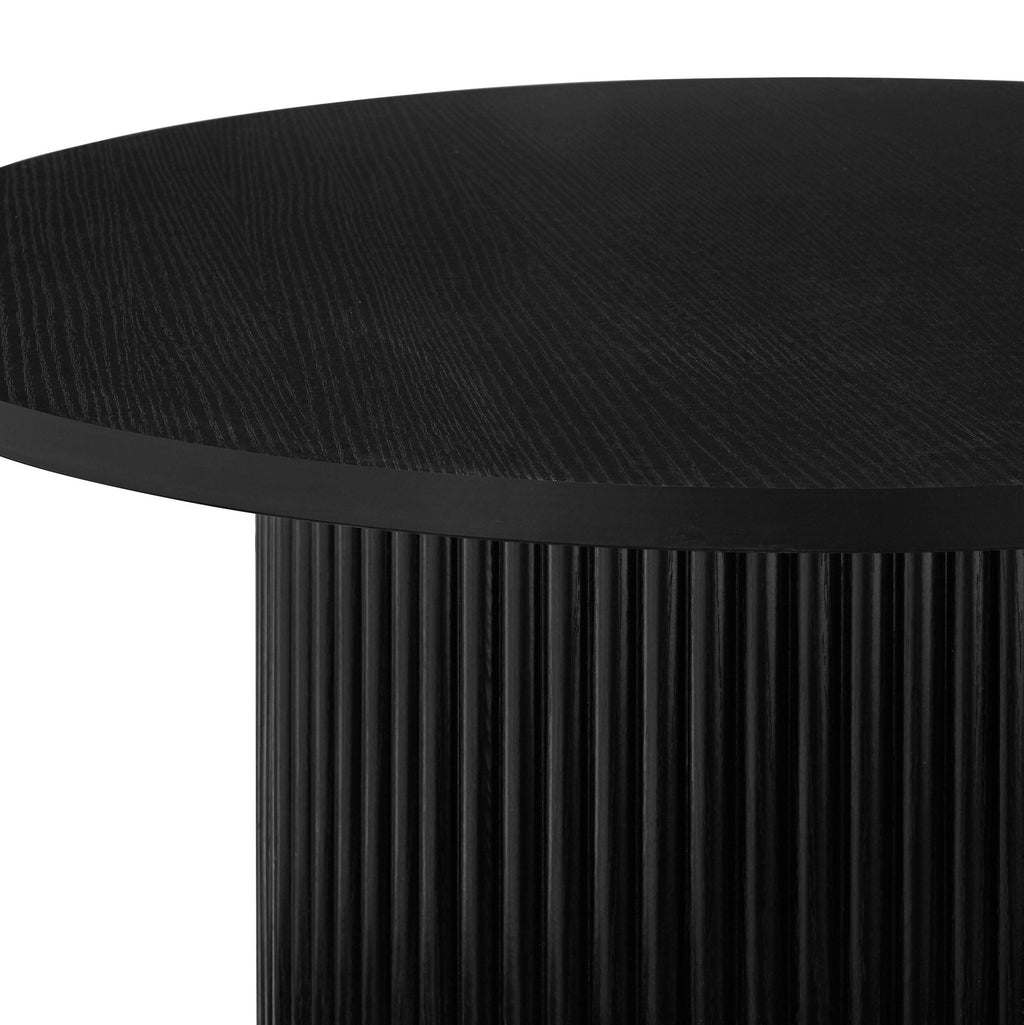 Hattie Round Pedestal Nesting Tables - Black