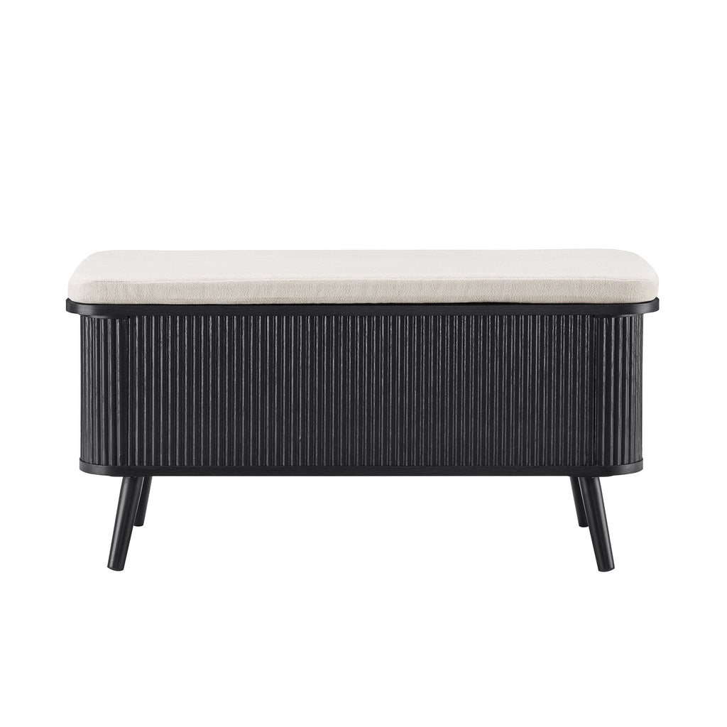 Hattie Storage Bench - Black