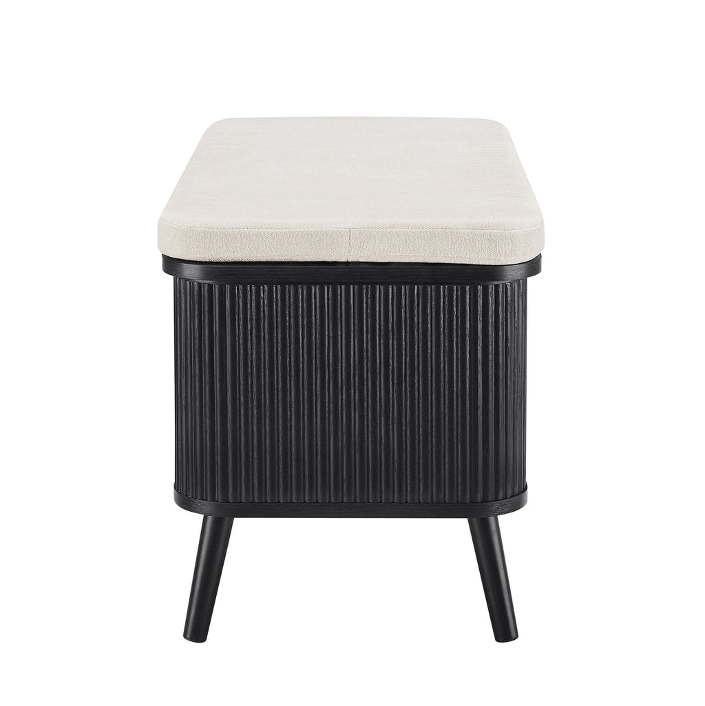 Hattie Storage Bench - Black
