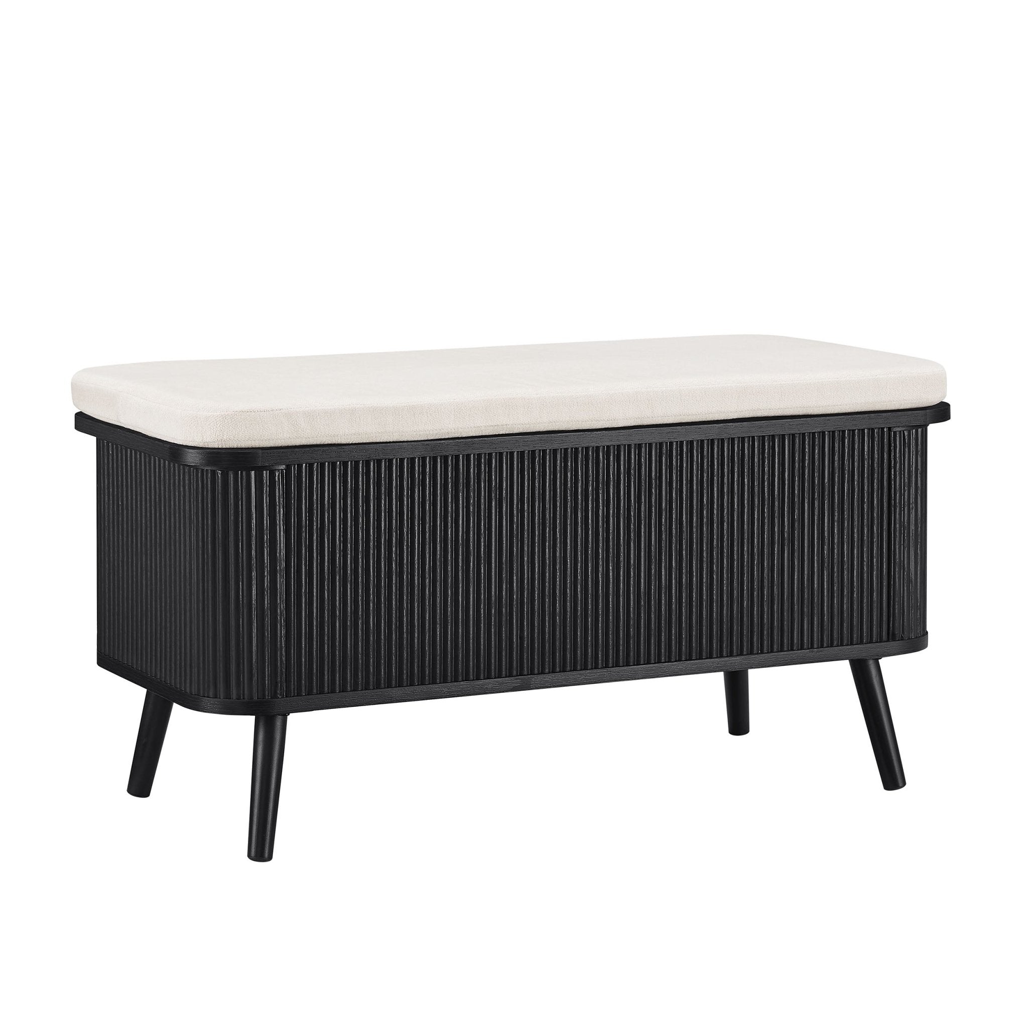 Hattie Storage Bench - Black