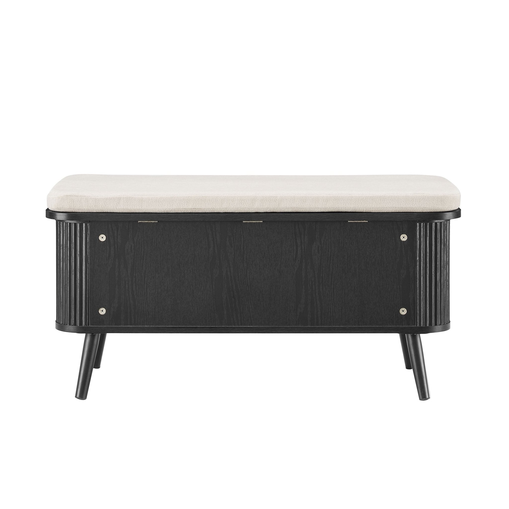 Hattie Storage Bench - Black