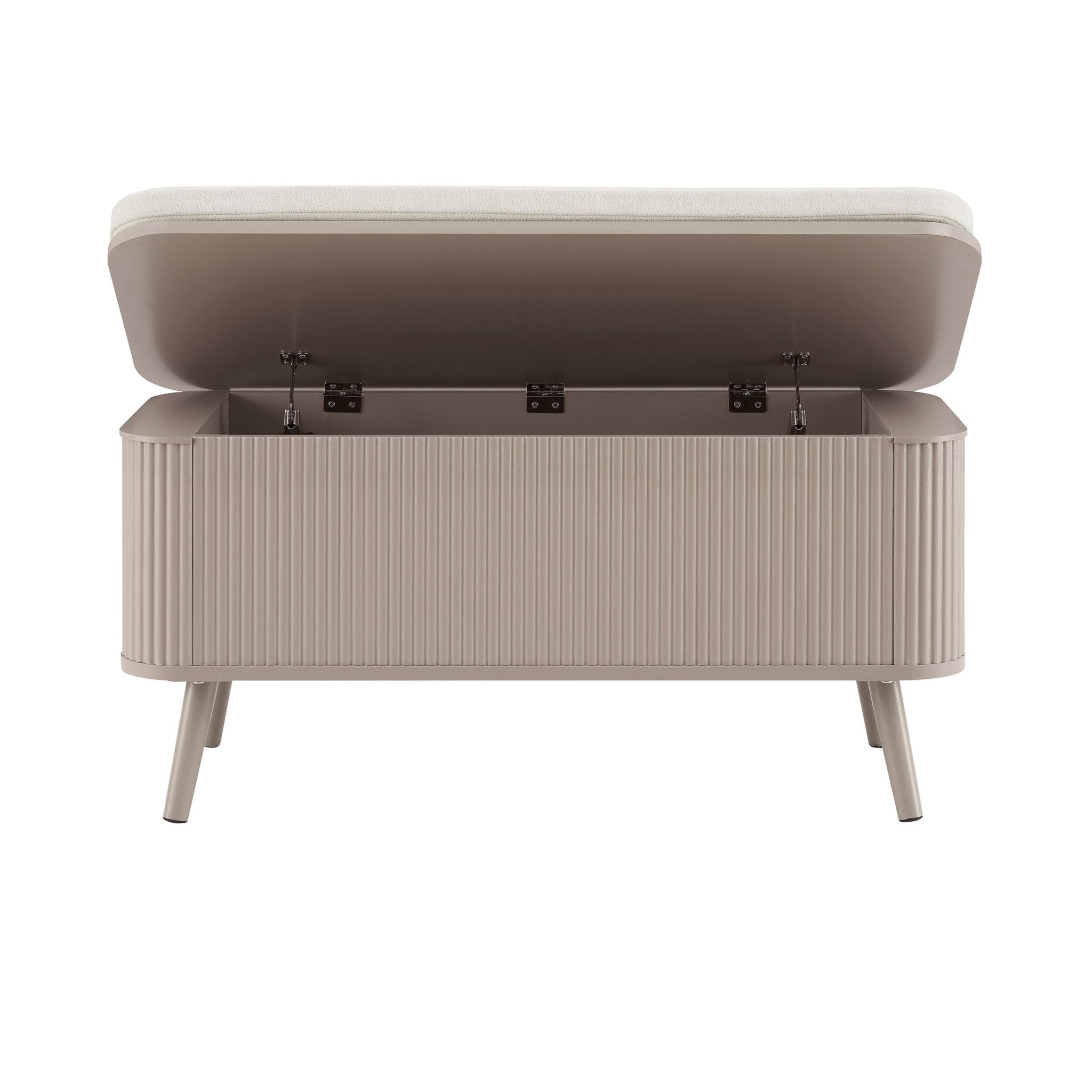 Hattie Storage Bench - Taupe