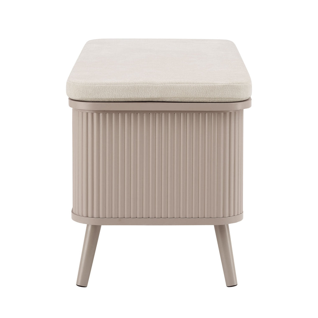 Hattie Storage Bench - Taupe