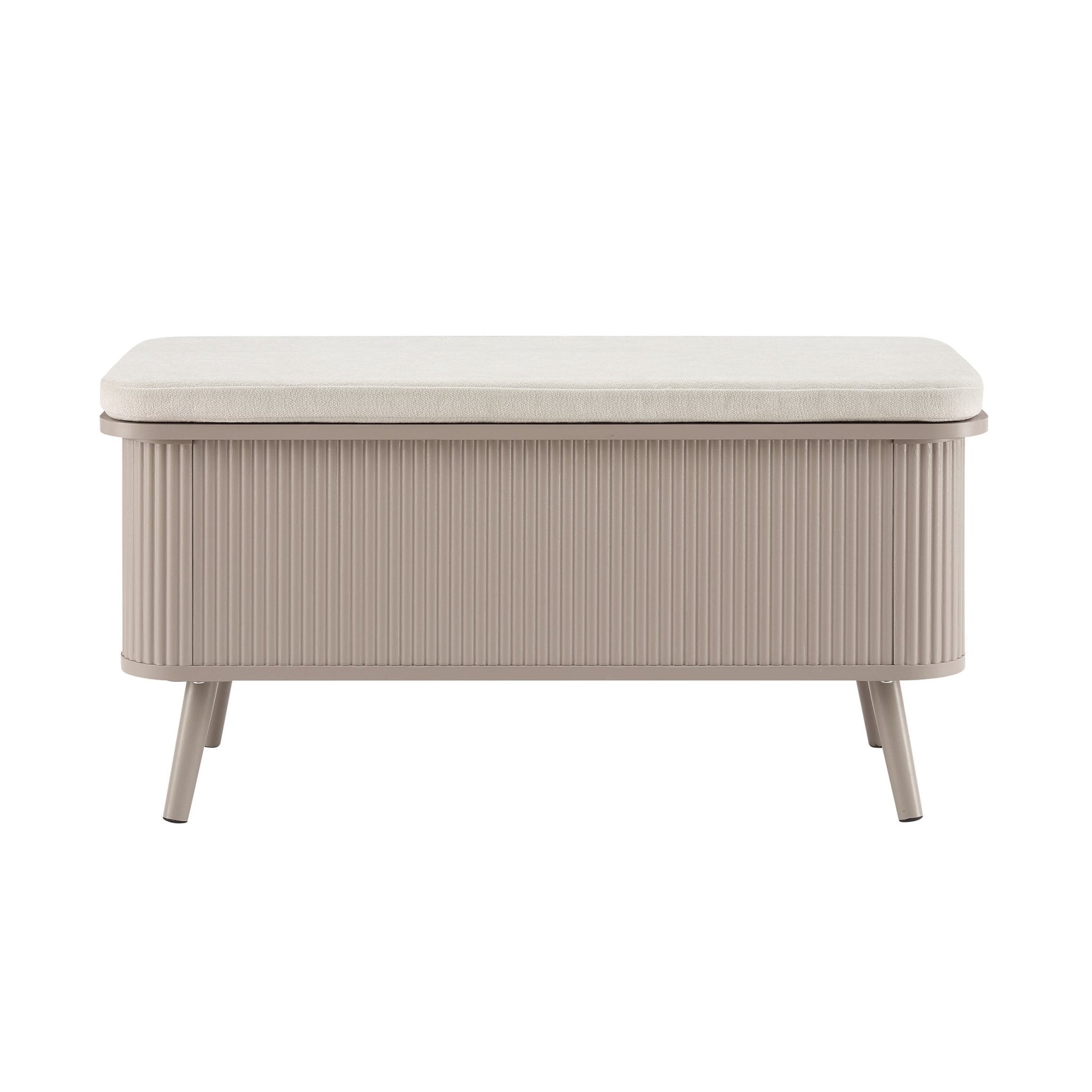 Hattie Storage Bench - Taupe