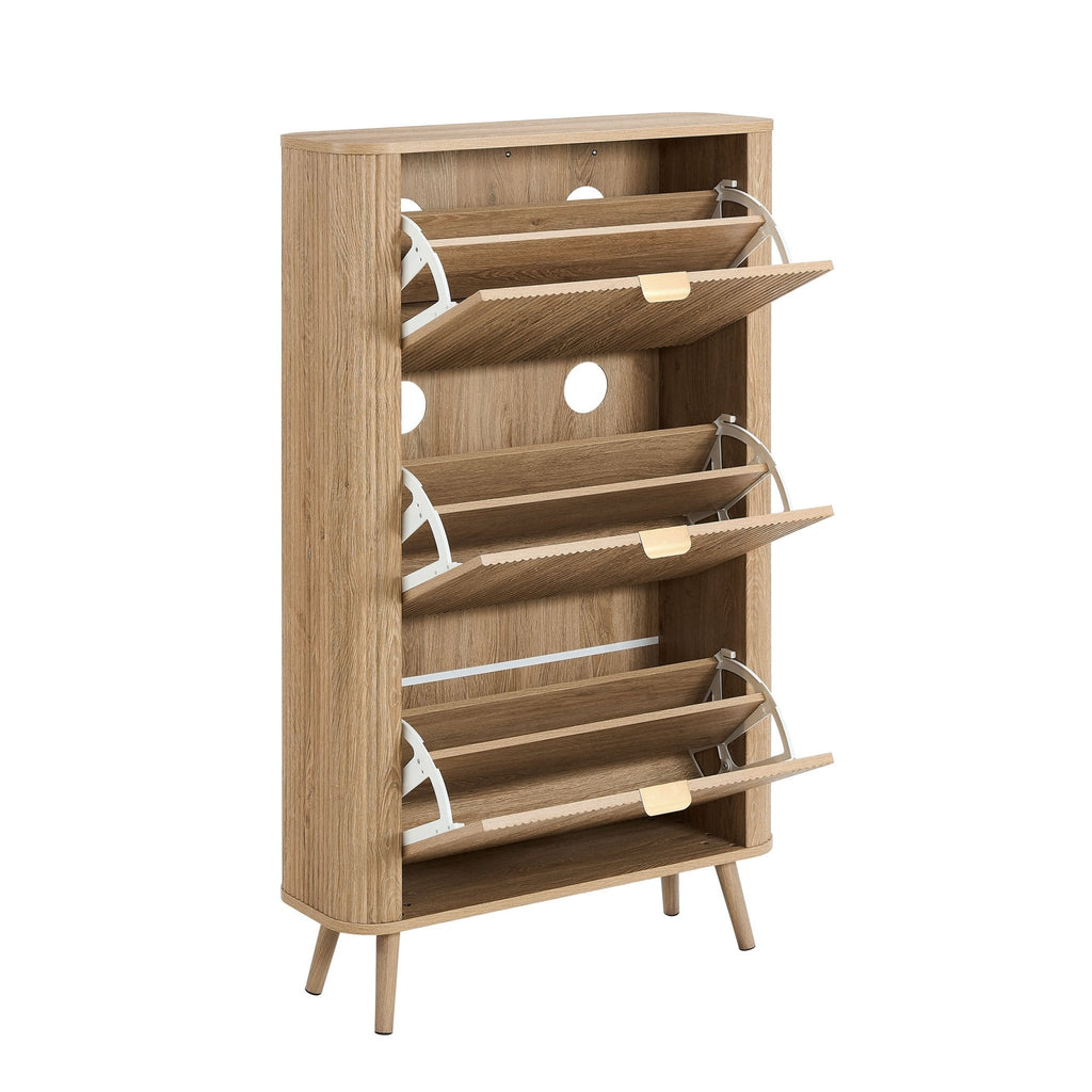 Hattie Shoe Cabinet - Light Wood